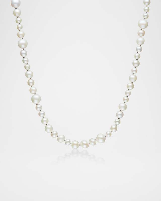 Sterling Silver Pearl Knotted Necklace